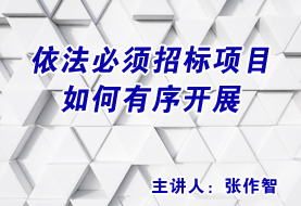 依法必须招标项目如何有序开展